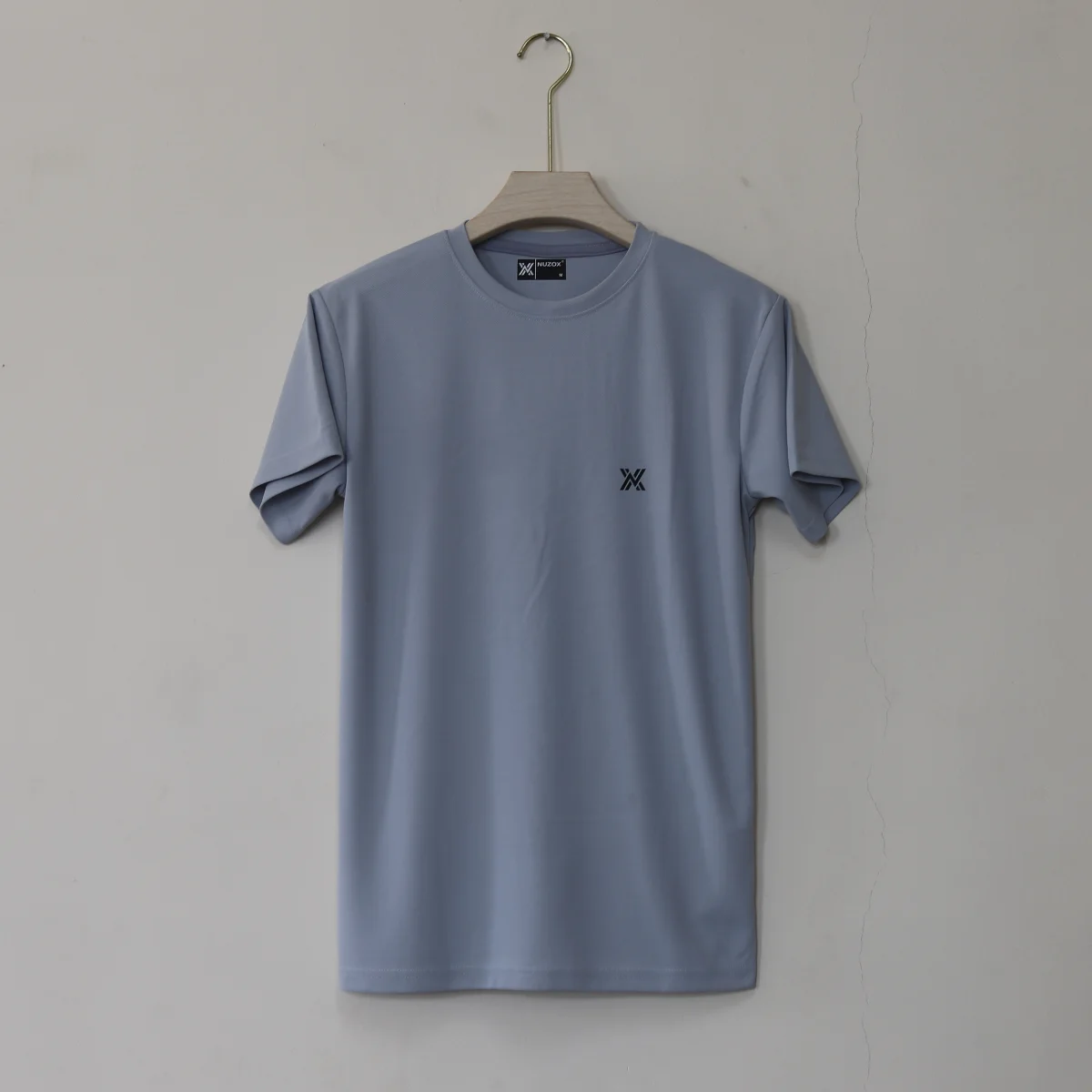 Plain Half Hand T-Shirt Lycra( Lite Grey)